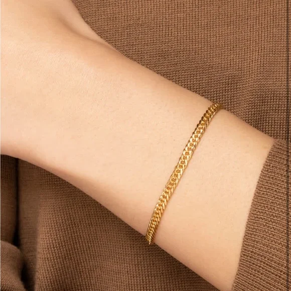 Mejuri Jewelry Mejuri Double Curb Chain Bracelet 75 Poshmark